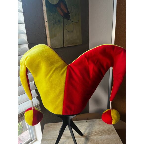 Red and Yellow Jester Hat - Picture 3 of 4